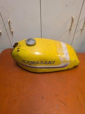 1973-1975 KAWASAKI F11 250 ENDURO OEM GAS FUEL TANK PETROL RESERVOIR YELLOW picture
