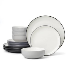 Oneida 12pc 24 Seven Colors Pumice Dinnerware Set picture
