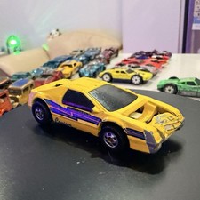 Vintage 1983 Hot Wheels Crack-Ups Front End Basher Yellow Crasher 21E picture