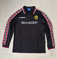 Vintage Umbro Manchester United Long Sleeve Soccer Jersey Mens XL picture