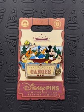 Disneyland Davey Crockett’s Canoes 55th Anniversary Pin LE 1500 IN HAND picture