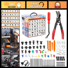 2275Pcs Car Retainer Clips & Fender Rivets Kit for Toyota GM Ford - Red Automoti picture