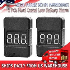 2X RC Lipo Battery Low Voltage Alarm 1S-8S Buzzer Indicator Checker Tester LED picture