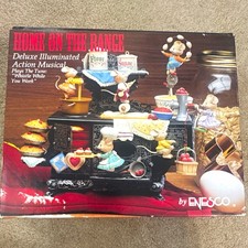 Enesco Home on the Range Deluxe Illuminated Musical Music Box w/Instructions picture