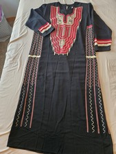 Vintage Traditional Saudi Arabian Asiri Jalabiya - Embroidered Kaftan Dress picture