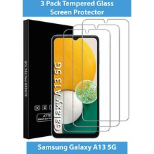 3 Pack For Samsung Galaxy A12 / A13 5G HD Clear Tempered Glass Screen Protector picture