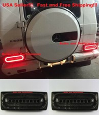 for 1999-2018 MERCEDES G-CLASS SMOKED RED LED TAIL BRAKE TURN SIGNAL LAMP SET picture