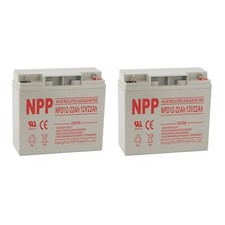 NPD12-22Ah (2pcs) 12V 22AH Deep Cycle Rechargeable Battery For Cobalt X16 Power picture