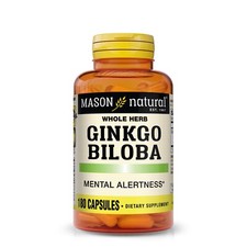 Mason Natural Ginkgo Biloba - Mental Alertness, Optimal Brain Function, 180 Caps picture