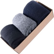 3Pairs New Men Wool Cashmere Comfortable Thick Soft Warm Socks Winter Gifts picture