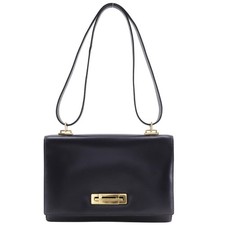 HERMES Box carf Shoulder Bag vintage leather/Plated Gold Women picture