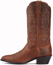 Ariat Heritage Round Toe Western Boots - Women’s Leather Cowgirl Boots Sz 8 picture