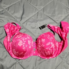 Torrid XO Plunge Push-Up Bra 42D Kaina Floral 360 Back Smoothing NWT picture