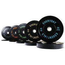 BalanceFrom Olympic Rubber Bumper Plate Set of 10, 15, 25, 35, and 45 lb Weight picture