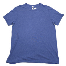 Alternative Eco Crewneck T-Shirt Mens Size Large Pacific Blue Short Sleeve Tee picture