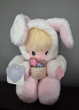 Vintage 1985 Precious Moments Snowflake Bunny Doll #5379 Easter w/ Box & Tags picture