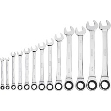 Klutch Ratcheting Wrench Set, 13-Pc., SAE: 1/4in.-1in. picture