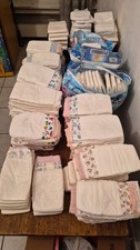 Huge batch: 166x vintage diapers Plastic backed vtg nappy maxi midi Pampers picture