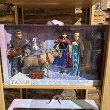 Disney Parks Frozen Classic Doll Gift Set Toy Elsa Anna Olaf Kristoff New In Box picture