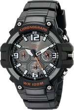 Casio - MCW100H-1AV - Men's Quartz Chronograph Black Resin 49.5mm Watch  picture