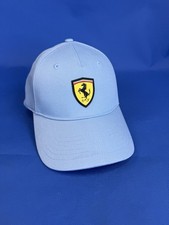 Ferrari Scuderia Light Blue Adjustable Hat Cap Official Licensed Racing Logo picture