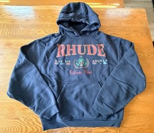 Authentic Rhude Bay Of Angels Yacht Club Hoodie Size M Black picture