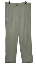 Dockers Premium Pants Mens 38X34 Beige Khaki Relaxed Fit Pleated Cuffed NWT picture