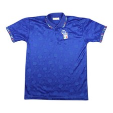 VTG Italy Shirt Mens MEDIUM Blue 1994 FIFA World Cup Soccer Home Diadora Size M picture