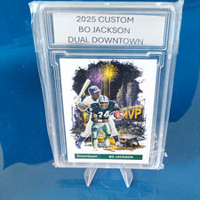 2025 Custom Downtown Insert Bo Jackson Dual Downtown Football Baseball Card NM picture
