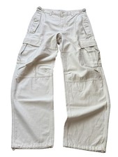Aritzia (TNA) Supply Cargo Pants size 8 Off White Cream Wide Leg Utility NWT picture