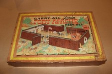 Vintage 1968 Marx Fort Apache Carry-All Action Playset #4685 Tin Fort  picture
