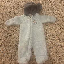 Vintage Dr Denton Baby Mickey Sleeper blue and gray 6-12 months made USA picture