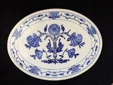 Villeroy & Boch Dresden Blue Oval Platter 12x9” – Antique Flat Serving Plate  picture