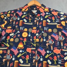RSVLTS City of Pawnee Ron Swanson Shirt Parks & Rec Shirt Of Greatness Mens XXL picture