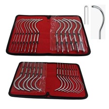 Gynecology Dilators Uterine Sounds Curved Set of 15 KIT 8 to 36 French 26cm picture