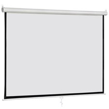 Manual Pull Down Projector Projection Screen Theater Movie 120