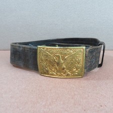 Original Indian Wars US Army Officer Sword Belt Pattern 1874 Eagle Buckle  picture