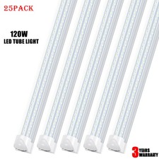 120W LED Tube Light 2FT 4FT 5FT 6FT 8FT V-shape T8 LED Shop Light Fixture 6000K picture