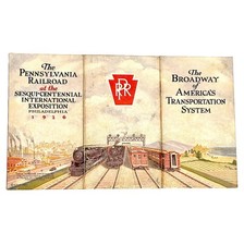 Antique 1926 ORG Railway Map/ BROCHURE-Pennsylvania Railroad Maps-Transport-NY picture