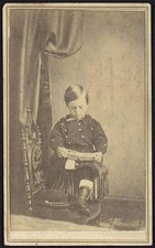 Photo:William H Shippen 1860s Studio Portrait Child with Photo Album picture