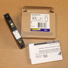 One New Square D QO120PCAFI 1 Pole 20 Amp Arc Fault Plug On Neutral Breaker picture