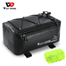 WEST BIKING 4L Waterproof Bike Trunk Bag Bicycle Rear Rack Pack Bag Panniers picture