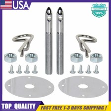 NEW Universal Stainless Steel Hood Pins / Bonnet Lock Pin Kit Direct fit picture