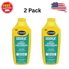 (2 PACK) Dr. Scholl’s® Odor-X® Ultra Sweat-Absorbing Unscented Foot Powder, 7oz. picture