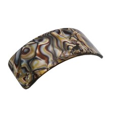 French Amie Broad Curved Oblong Large Cellulose Acetate Hair Barrette for Women picture