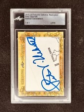 Peter Ueberroth 2018 Leaf Cut Signature 1/1 signed card slab JSA 1984 Olympics picture