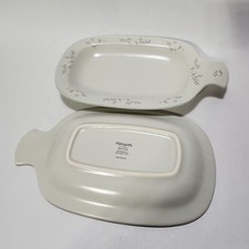 Set of 2 - VTG Pfaltzgraff Heirloom Party Plates (Hard To Find) Dishes Trays picture