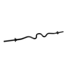 CAP Barbell Standard 1-Inch Threaded Solid Super Curl Bar, Black picture