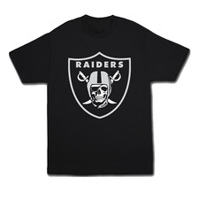 Las Vegas Raiders T-Shirt Football Oakland Los Angeles Raider Nation  S-4X Black picture