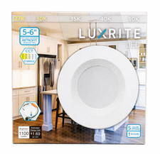 Luxrite LR23795 5-6in Round Baffled LED Downlight 14W 90W Equivalent 5CCT picture